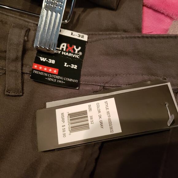 NEW! Galaxy by Harvic Skinny Chino Pants - 38x32 - Picture 4 of 4